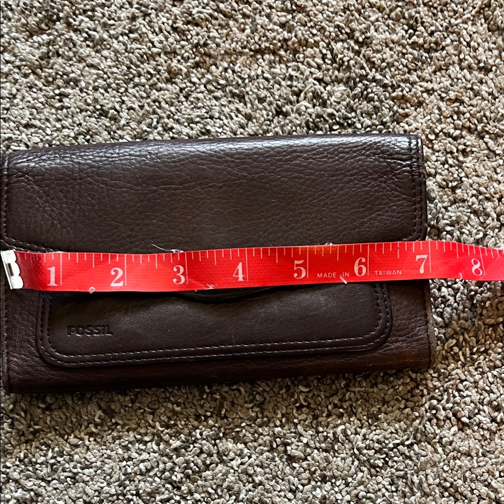 Fossil Dark Brown Leather Wallet - Picture 7 of 9